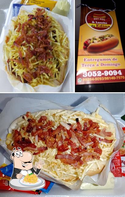 Espaguete carbonara em Hot Dog Da Edina