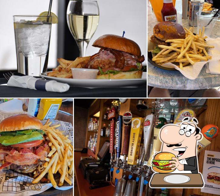 Treat yourself to a burger at Bayside Restaurant and Lounge