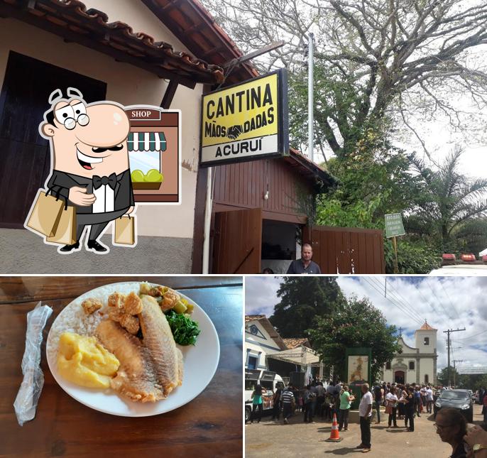 Entre diferentes coisas, exterior e comida podem ser encontrados no Bar e Restaurante Acuruí