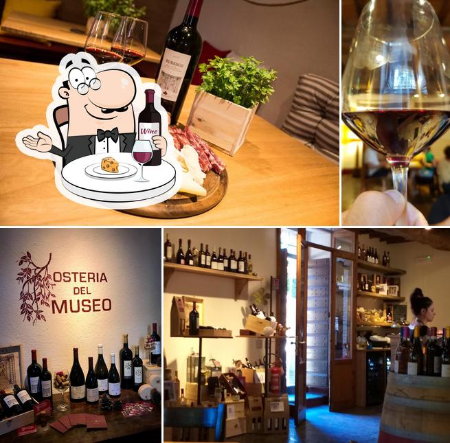 Enjoy a glass of wine at Osteria del Museo