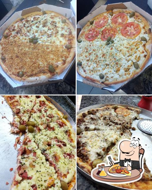 Peça diversos estilos de pizza