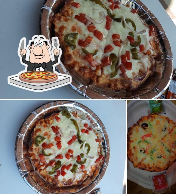 Try out pizza at Crazy Grill