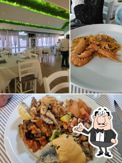 Questa è la foto che presenta la interni e cibo di GAETANO VARCO RESTAURANT