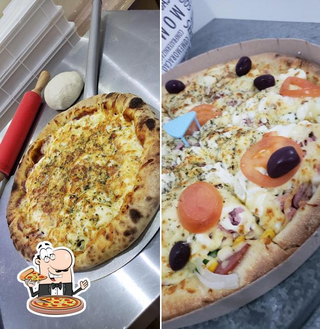 Escolha diferentes tipos de pizza