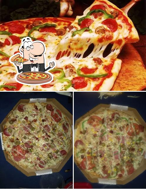 Experimente pizza no Leandrim Burguer