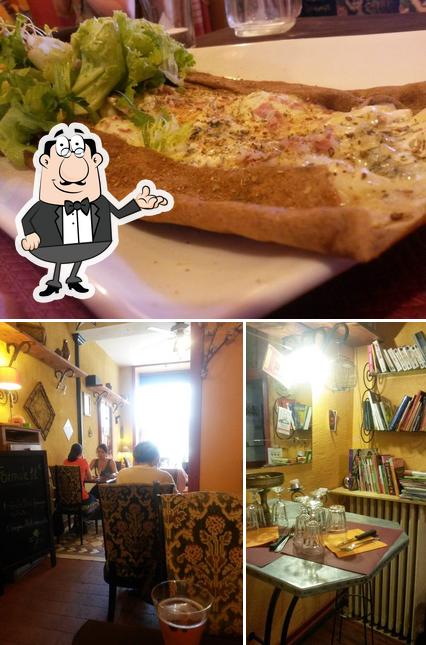 L’image de la intérieur et pizza de La Vie Est Belle’s