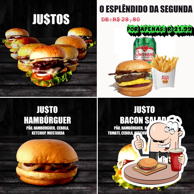 Experimente um hambúrguer no JUSTO BURGER - Delivery