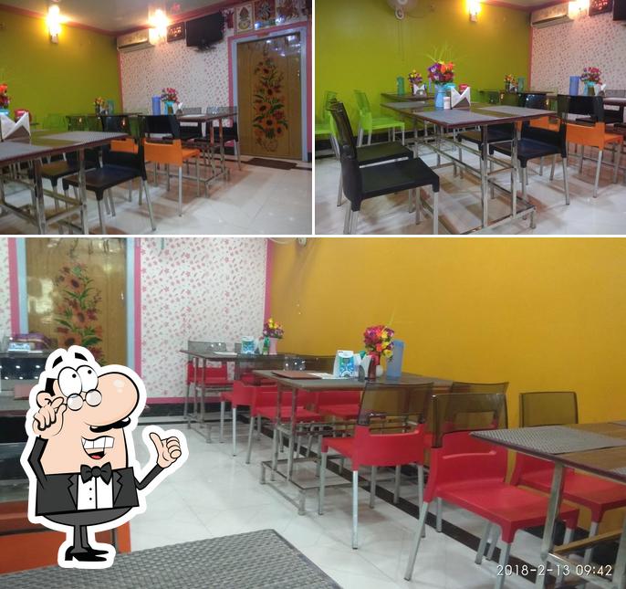 The interior of Devika Restaurant