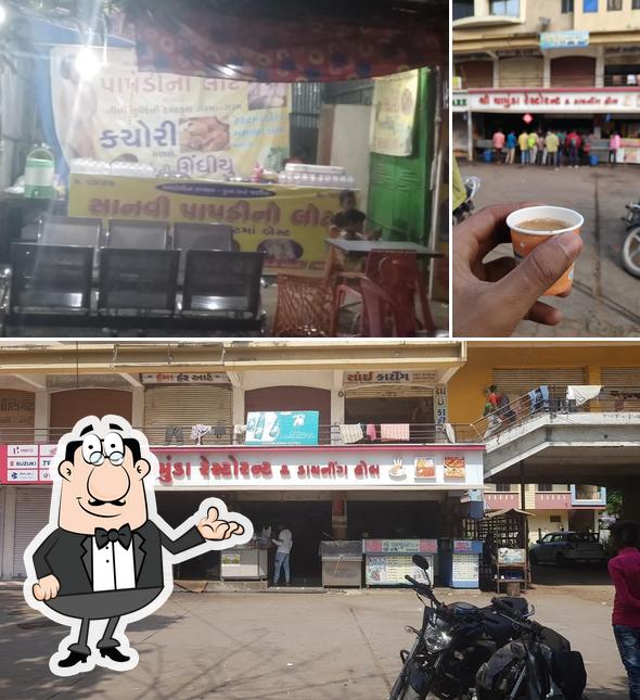 The interior of Chamunda Restaurant