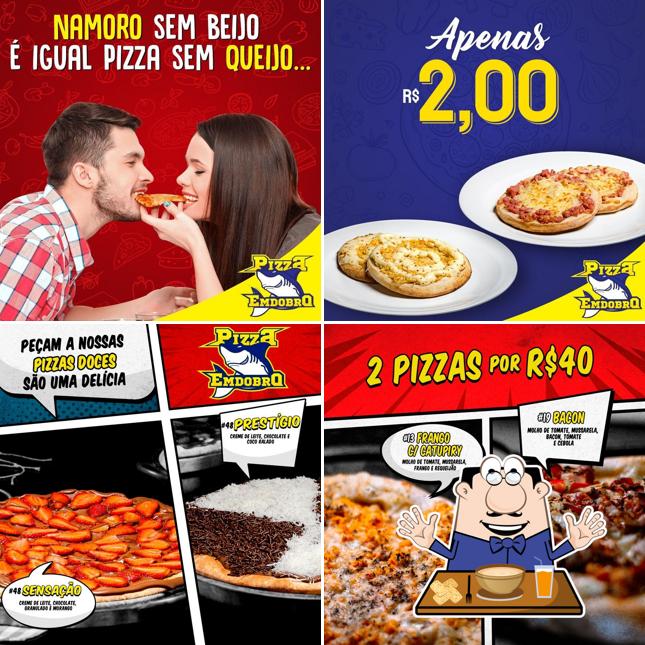 Comida em Pizza Em Dobro