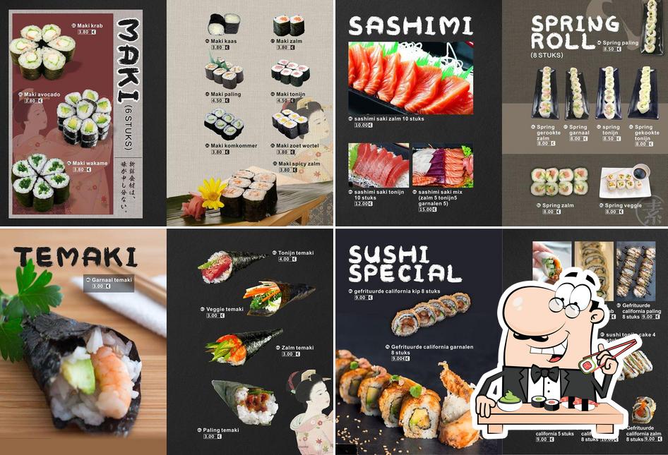 Prenez de nombreuses options de sushi