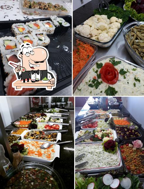 Experimente diversas opções de sushi