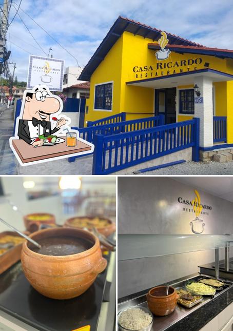 O Casa Ricardo Restaurante se destaca pelo comida e exterior