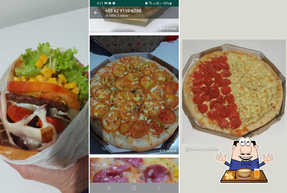 Comida em Além das pizzas -Delivery