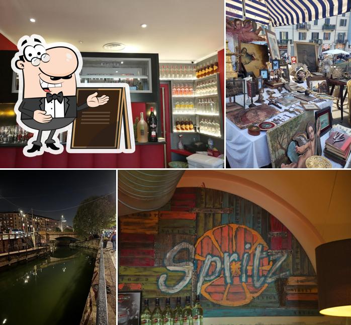 Puoi goderti l'aria fresca da seduto all'esterno di Spritz Navigli Milano