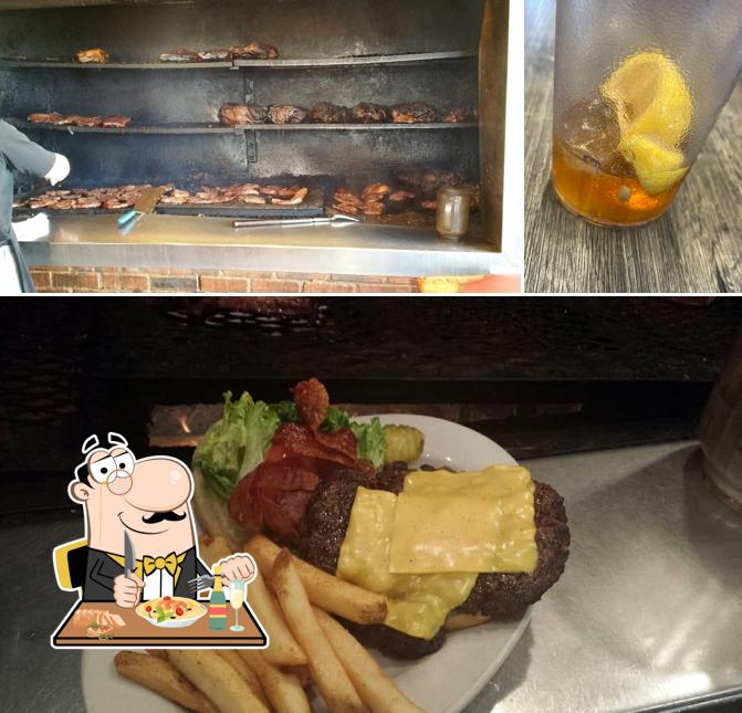 Take a look at the photo showing food and beverage at Hillbilly's Barbeque & Steaks