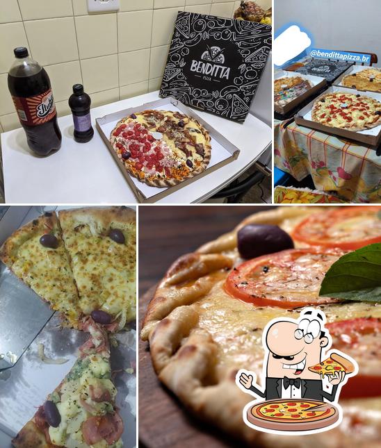 Peça diferentes variedades de pizza