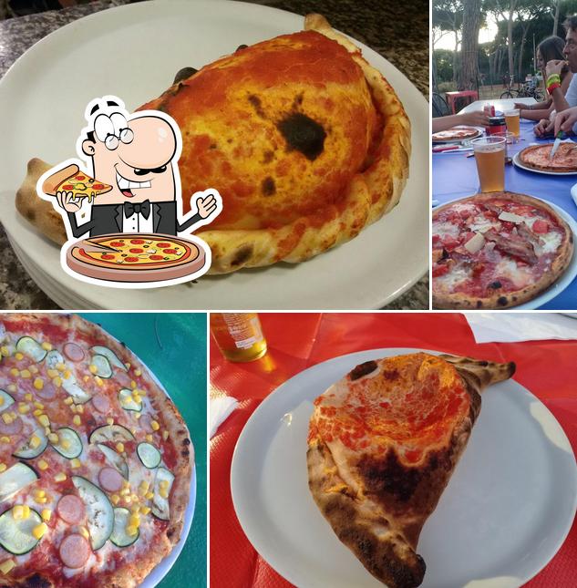 Choisissez des pizzas à Pista dei Pini Ristorante Pizzeria Centro Sportivo