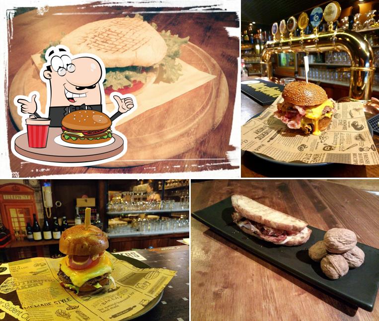 Ordina un hamburger a Billy's Pub, Birreria con cucina e pizzeria