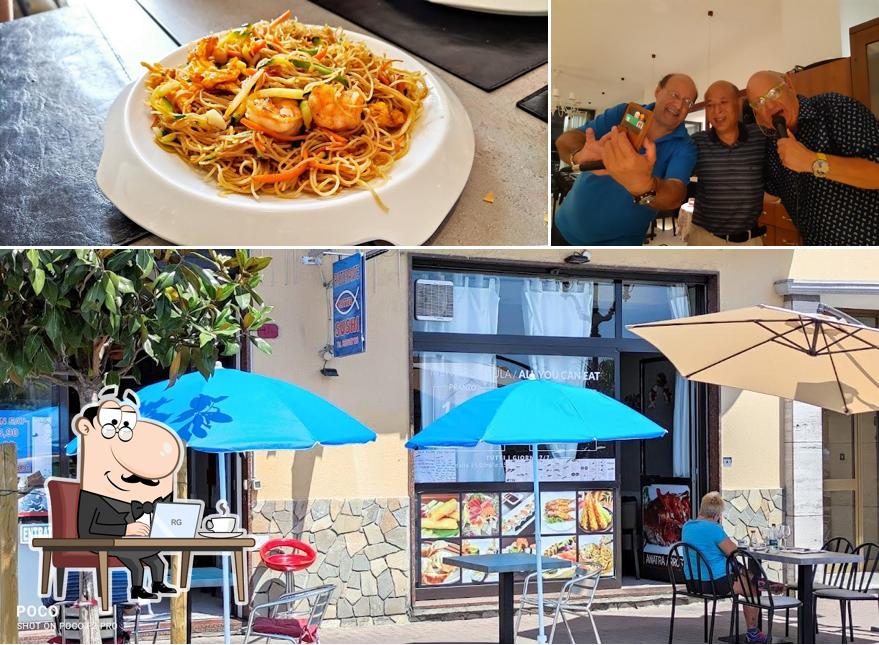 Dai un’occhiata alla foto che raffigura la interni e cibo di Ristorante Sushi Matteo Ventimiglia