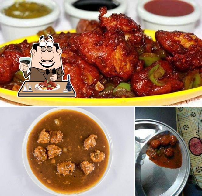 Order meat dishes at Roll House