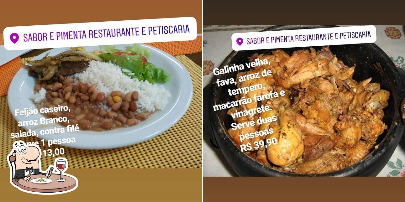 Comida em Sabor e Pimenta Restaurante e Petiscaria