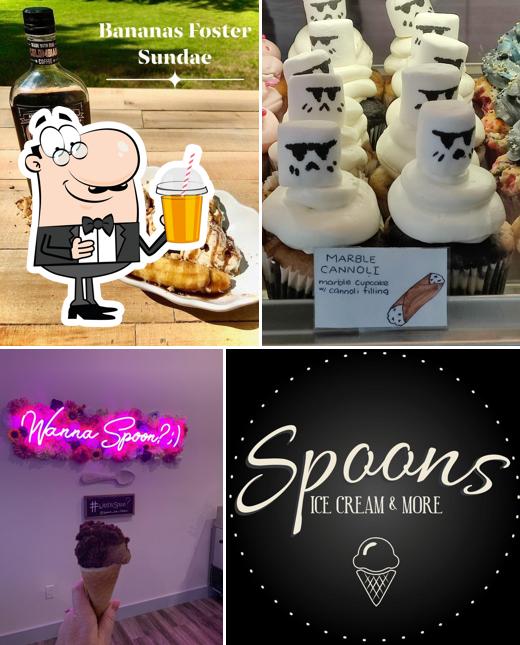 Enjoy a drink at Spoons Ice Cream
