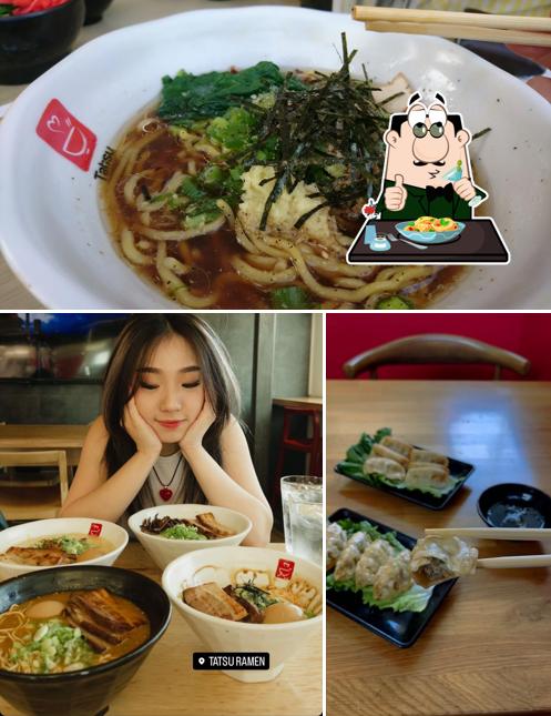 The photo of food and interior at Tatsu Ramen