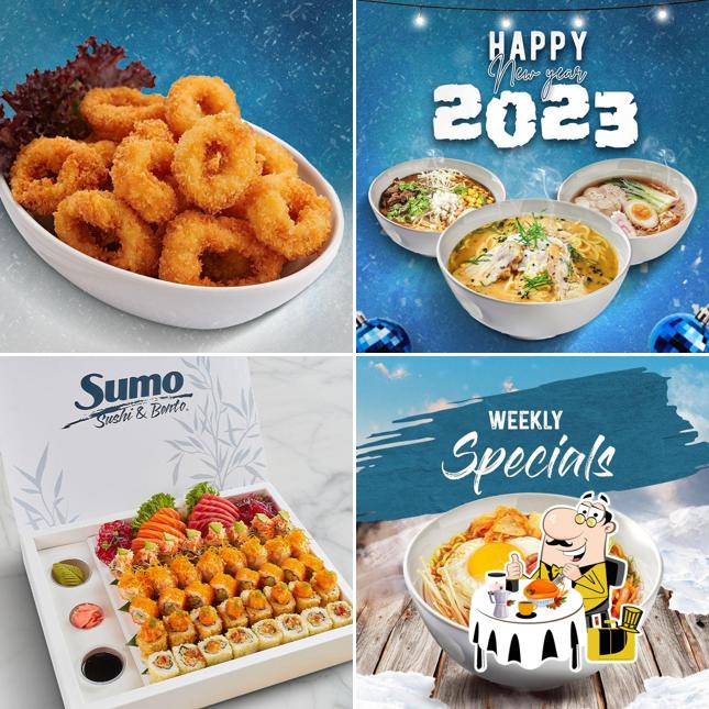 Food at Sumo Sushi & Bento DMC