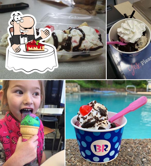 Baskin-Robbins offers a selection of desserts