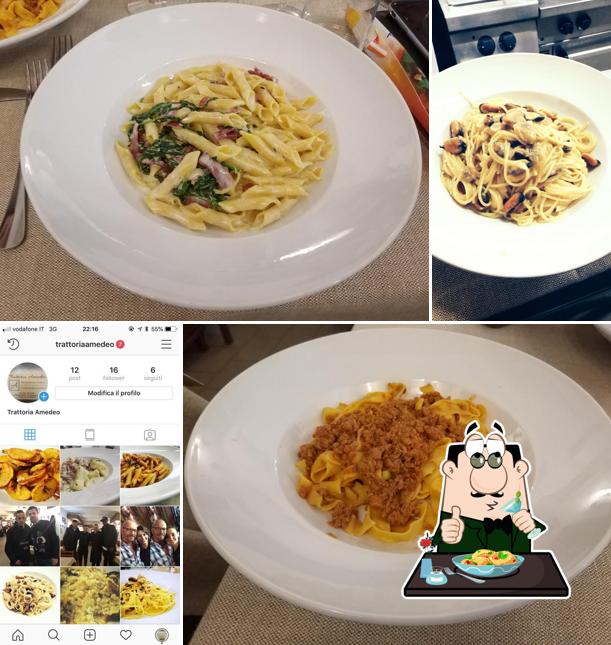 Cibo al Trattoria Amedeo