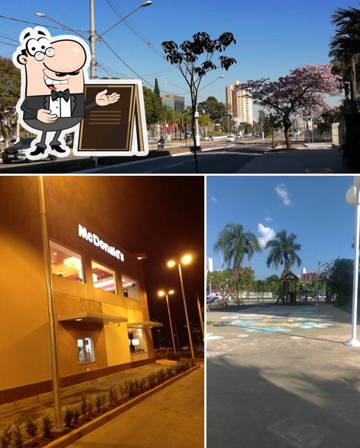 O exterior do McDonald's