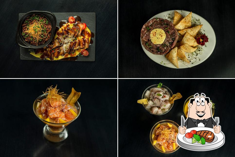 Experimente refeições de carne no DOM. Bar