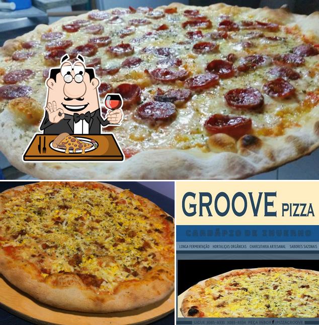 Experimente pizza no Groove Pizza & Burger