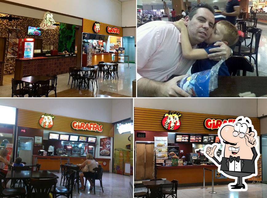 O interior do Giraffas Shopping Bougainville