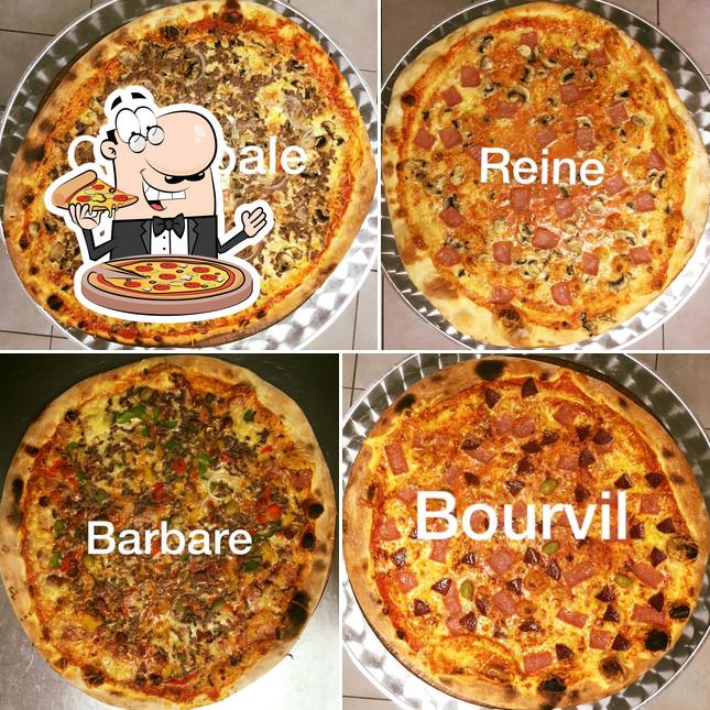 Prenez différents genres de pizzas