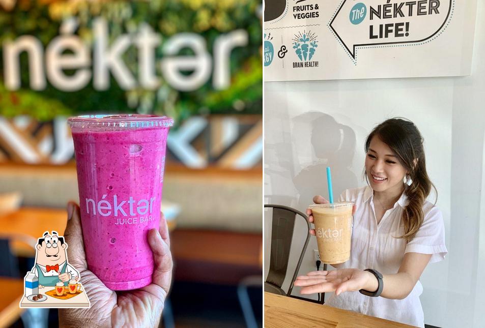 Enjoy a drink at Nekter Juice Bar