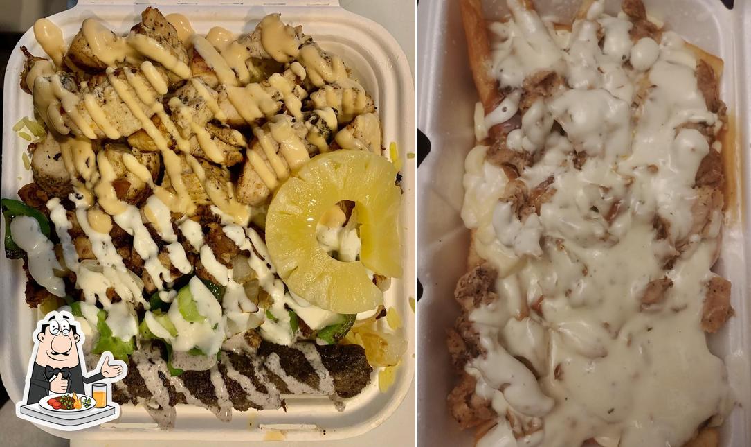 Platos en Osmow's Shawarma