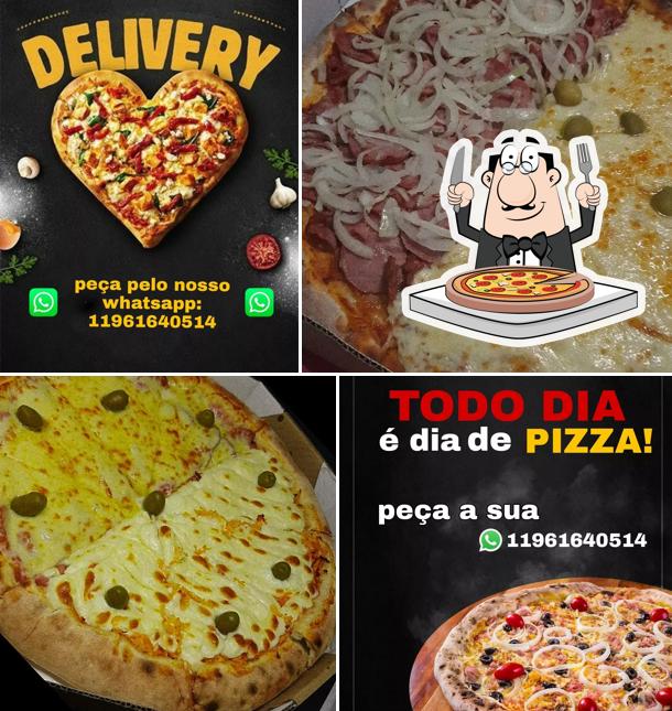 Escolha pizza no Pizzaria Miscelânea