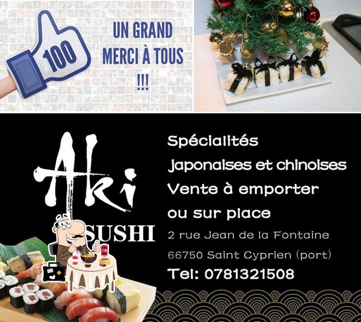 Nourriture à Aki Sushi