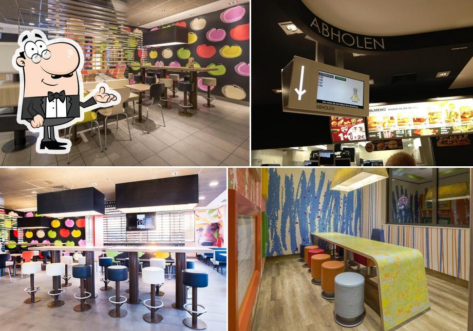 The interior of McDonald's