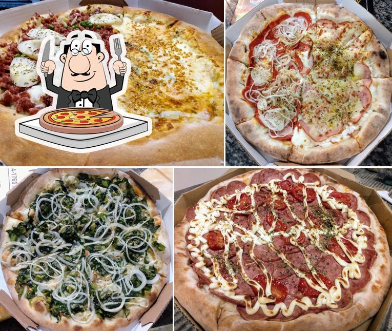 Consiga diferentes variedades de pizza