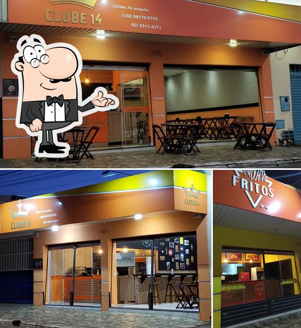 O interior do Clube 14