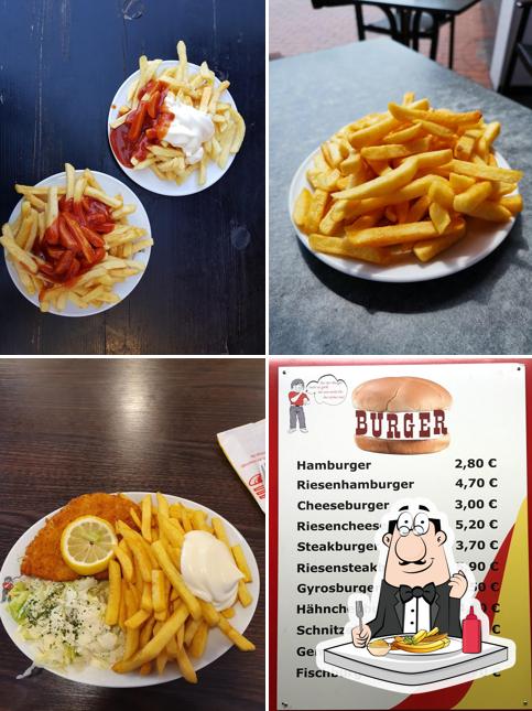Taste French-fried potatoes at Imbiss Meyer