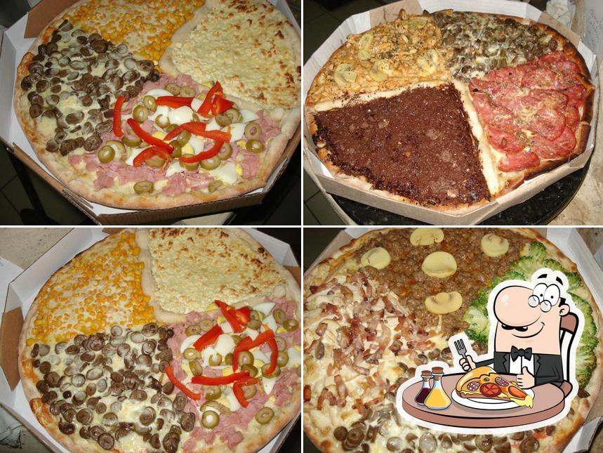 Escolha pizza no Franco Pizza Sapiranga RS