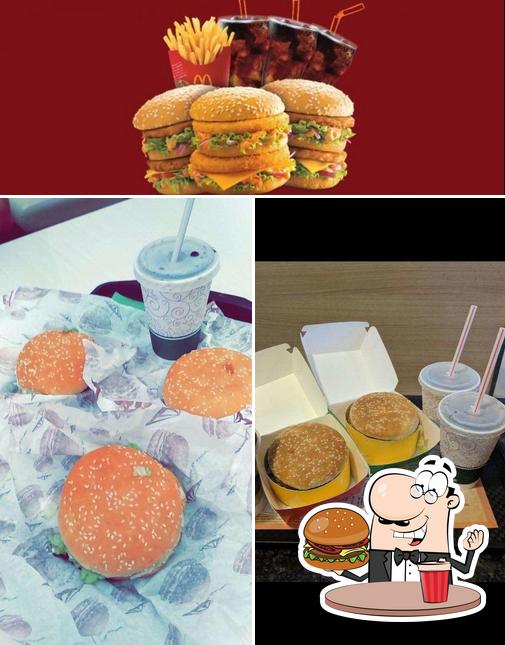 Get a burger at McDonalds