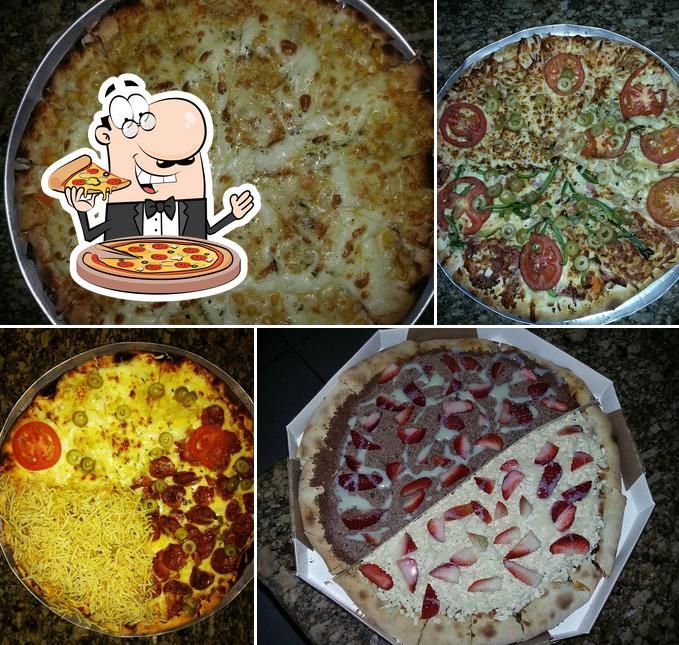 Consiga diferentes variedades de pizza