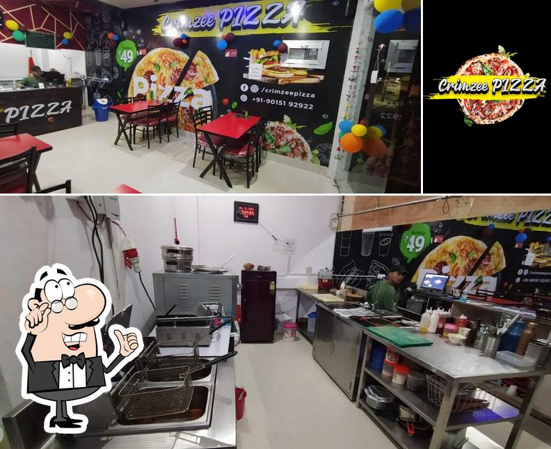 The picture of CRIMZEE PIZZA’s interior and seafood