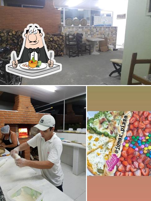 Confira a imagem apresentando comida e exterior no Cibra Beach Pizzaria & Restaurante Itanhaém (Antiga Jomar)