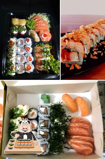 Rolos de sushi são oferecidos por Senin Sushi